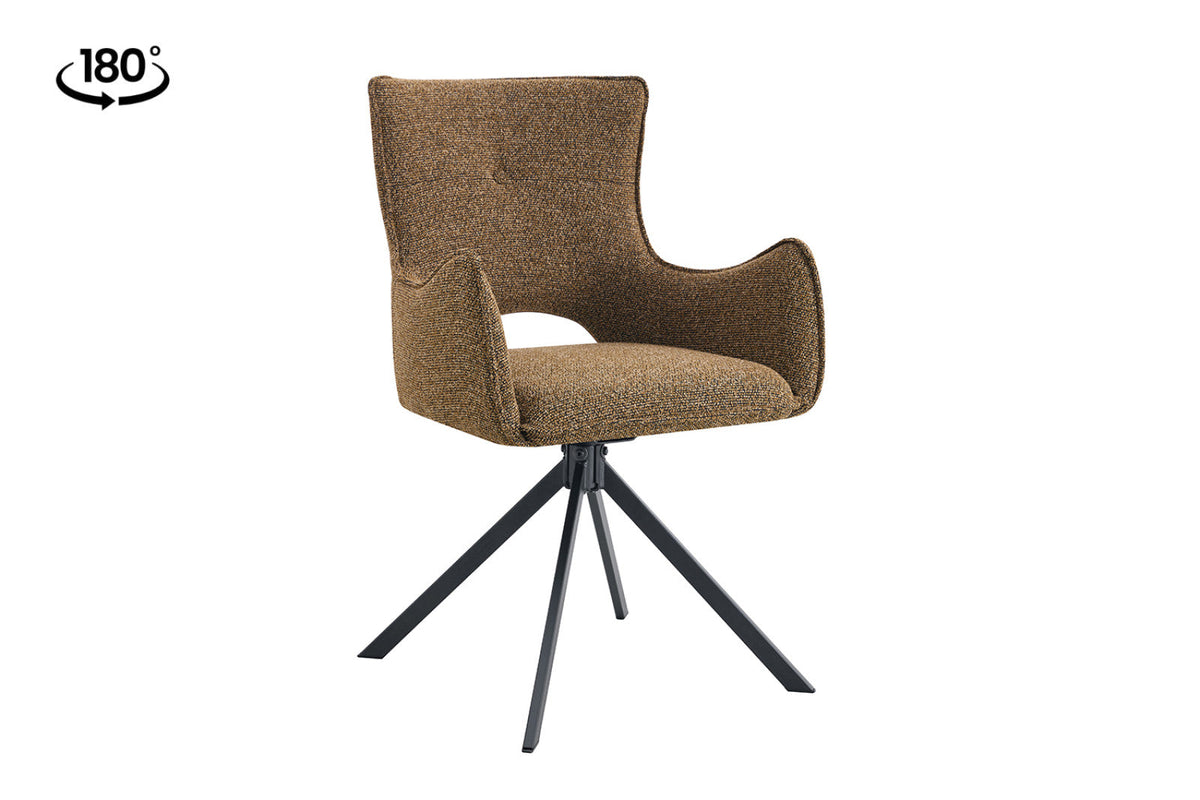 Chaise pivotante Billy – Rouille – vue 5