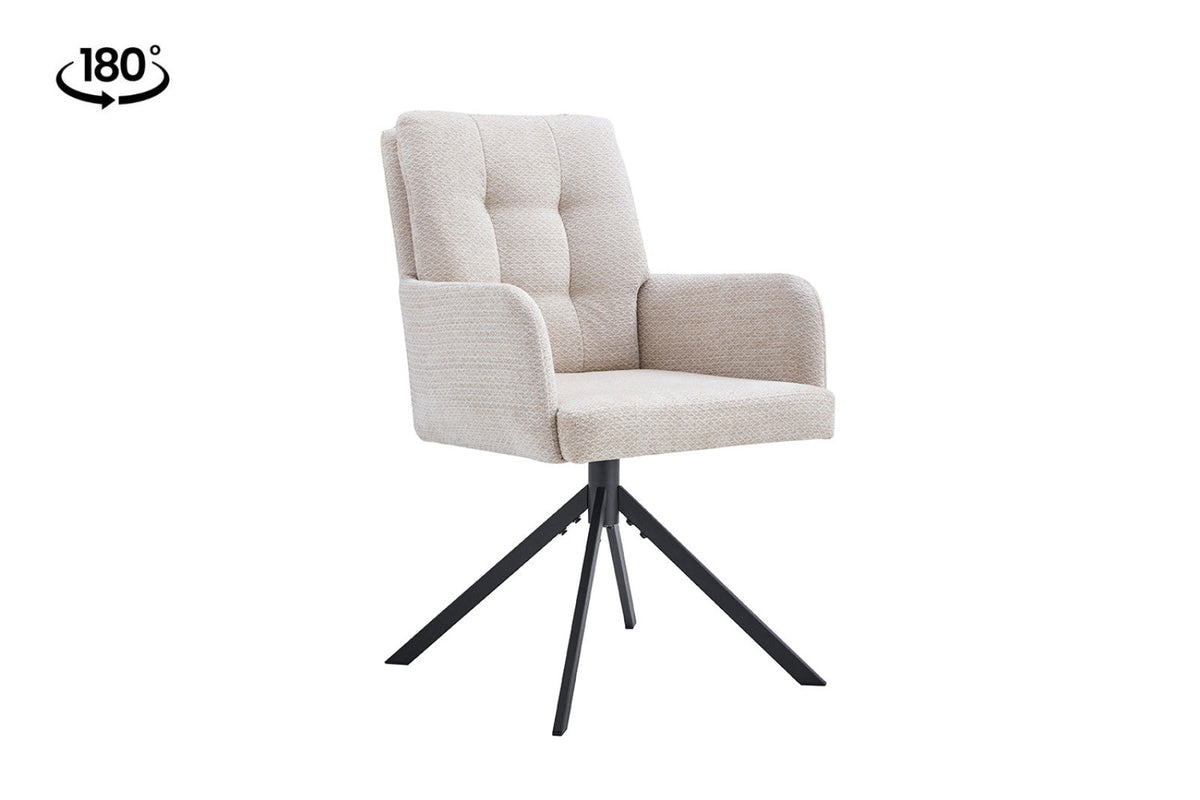 Chaise pivotante Granada – Beige – vue 4