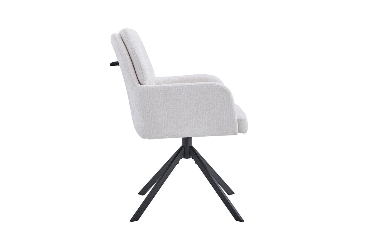 Chaise pivotante Granada – Écru – vue 5