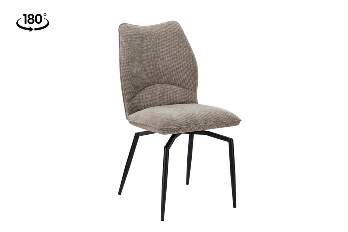 Chaise pivotante Lara – Sable – vue 5