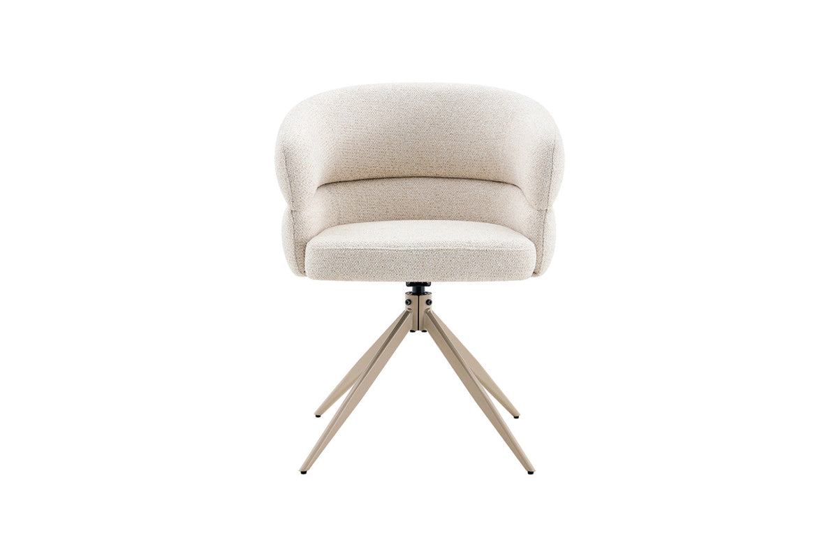 Chaise pivotante Leonie – Beige – vue principale