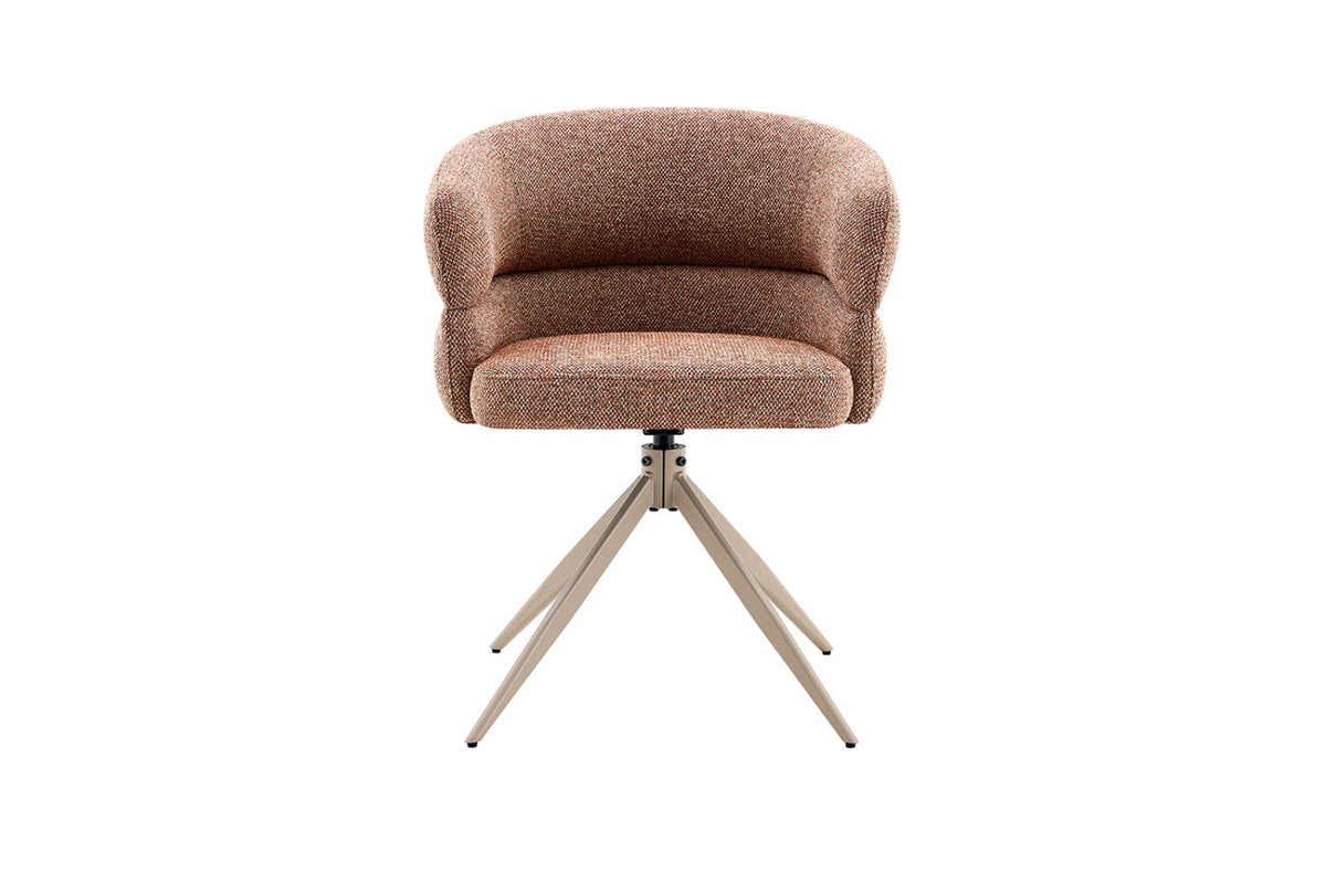 Chaise pivotante Leonie – Rouille – vue principale
