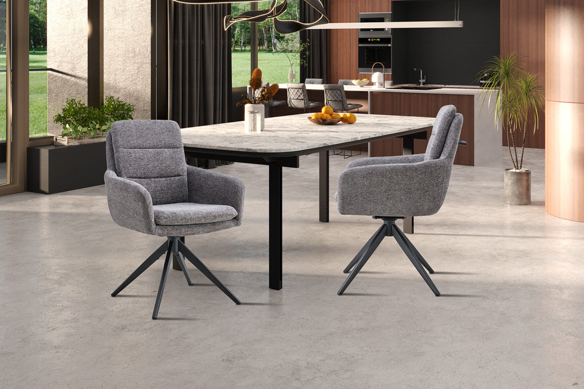 Chaise pivotante Lisold – Gris foncé – vue 5