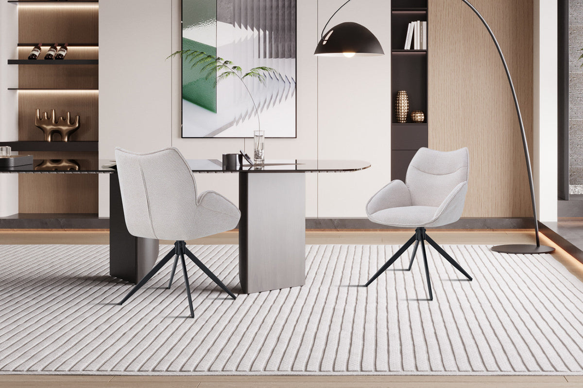 Chaise pivotante Mahi – Beige – vue 5