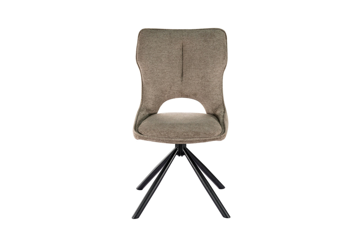Chaise pivotante Mori – Poivre – vue principale