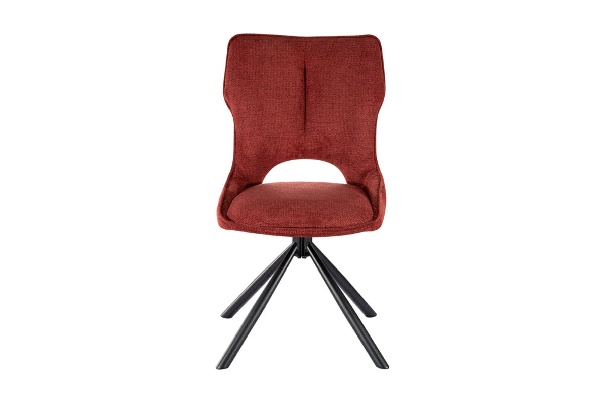 Chaise pivotante Mori – Rouge – vue principale