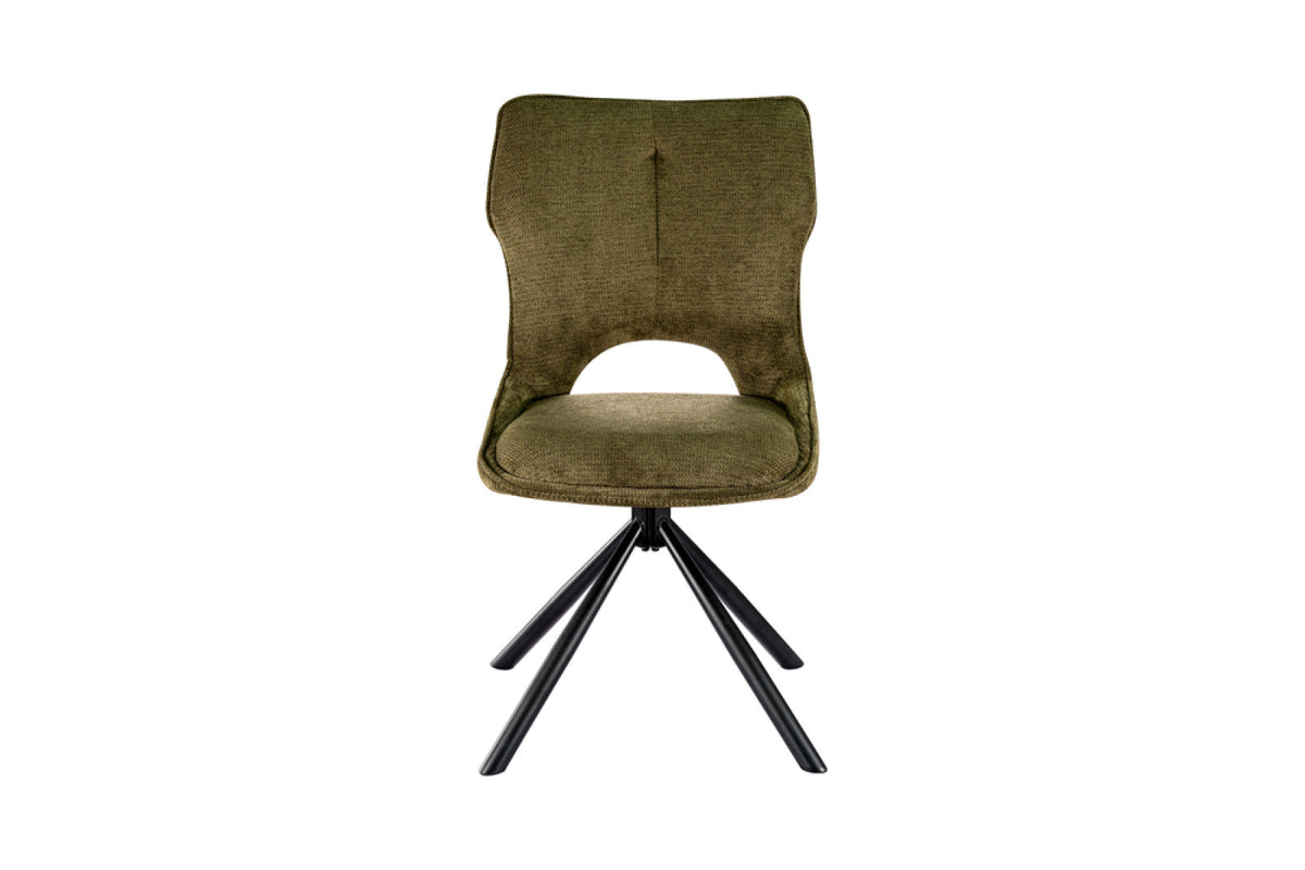 Chaise pivotante Mori – Vert – vue principale