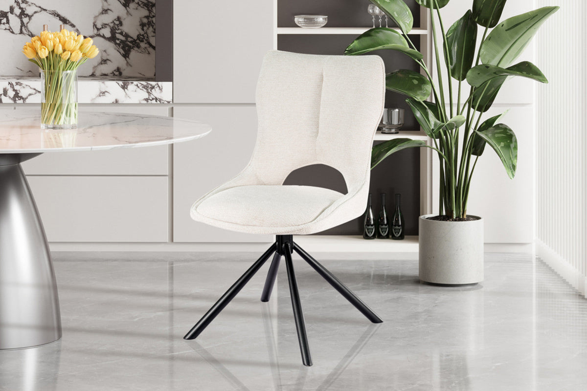 Chaise pivotante Mori – Beige – vue 3