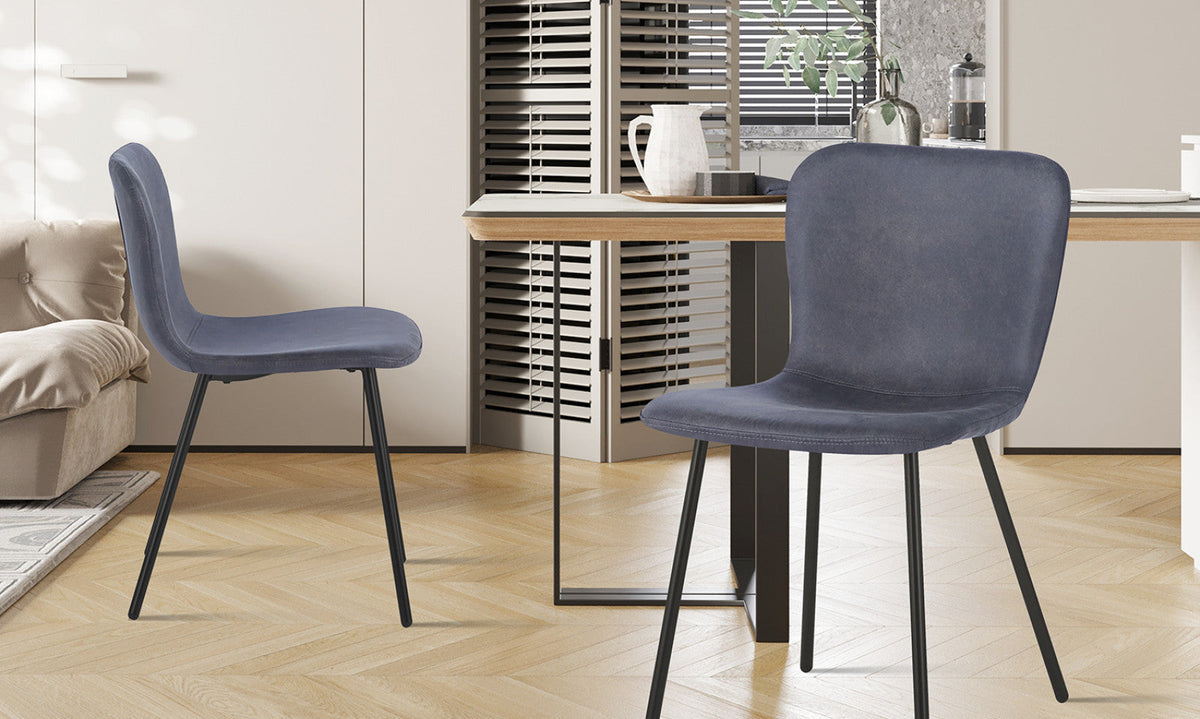 Chaise Susan – Gris foncé – vue 2