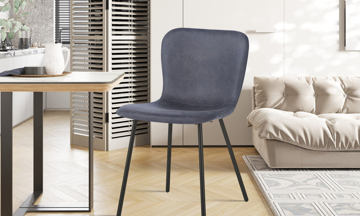 Chaise Susan – Gris foncé – vue 3