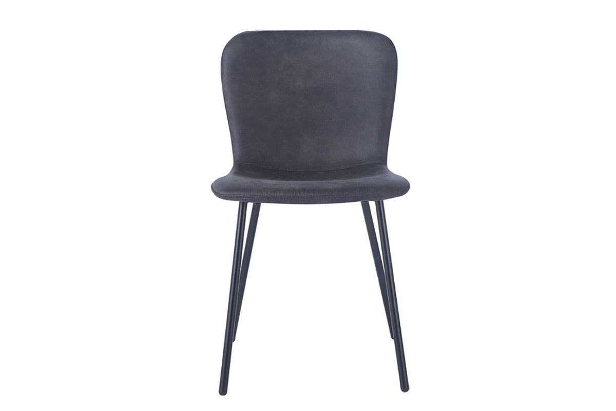 Chaise Susan – Gris foncé – vue 4