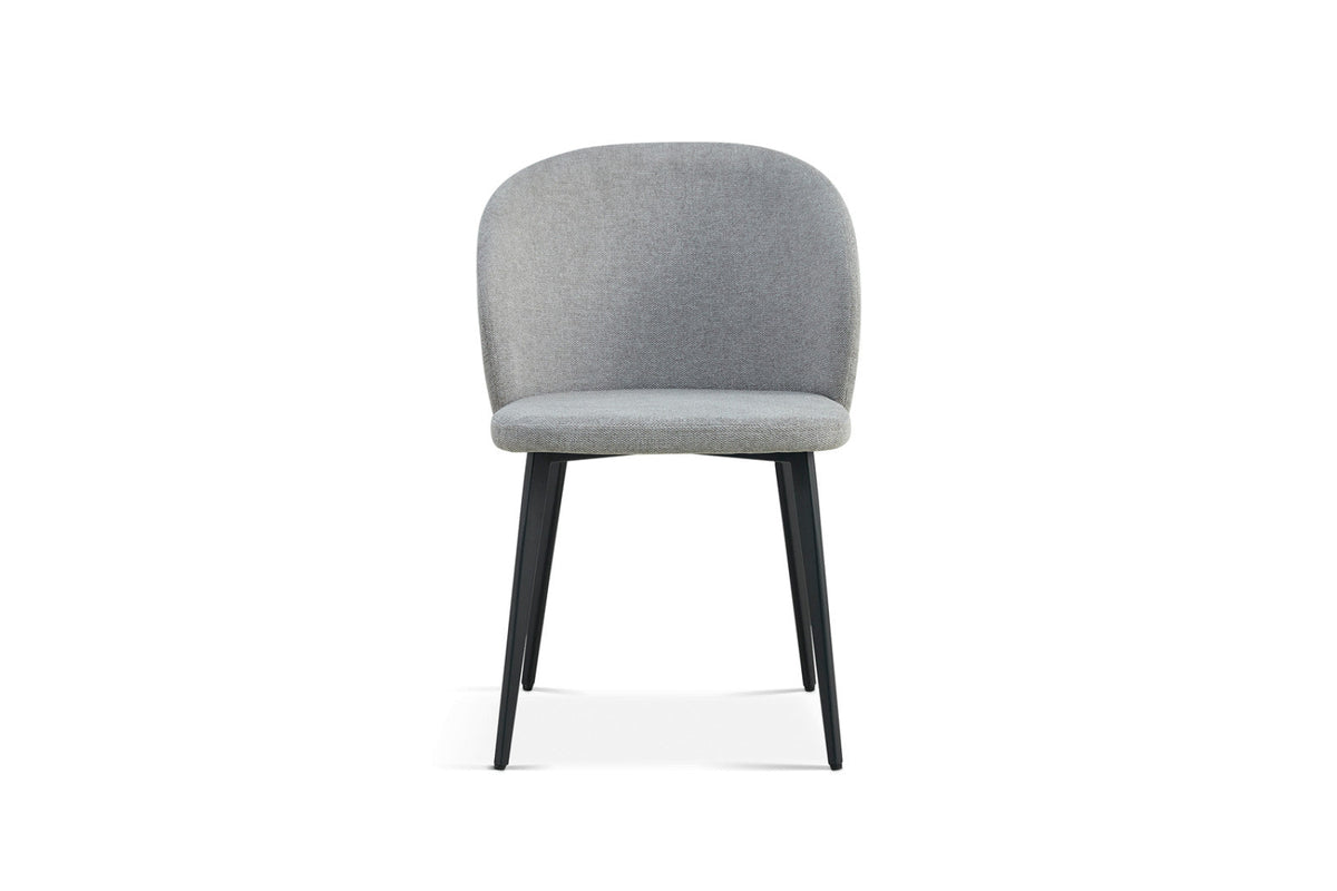 Chaise Toledo – Tissu gris clair – vue 4