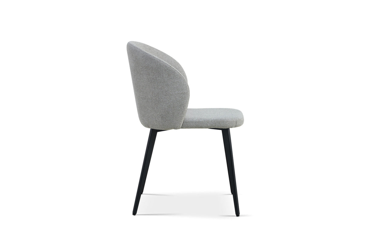 Chaise Toledo – Tissu gris clair – vue 5