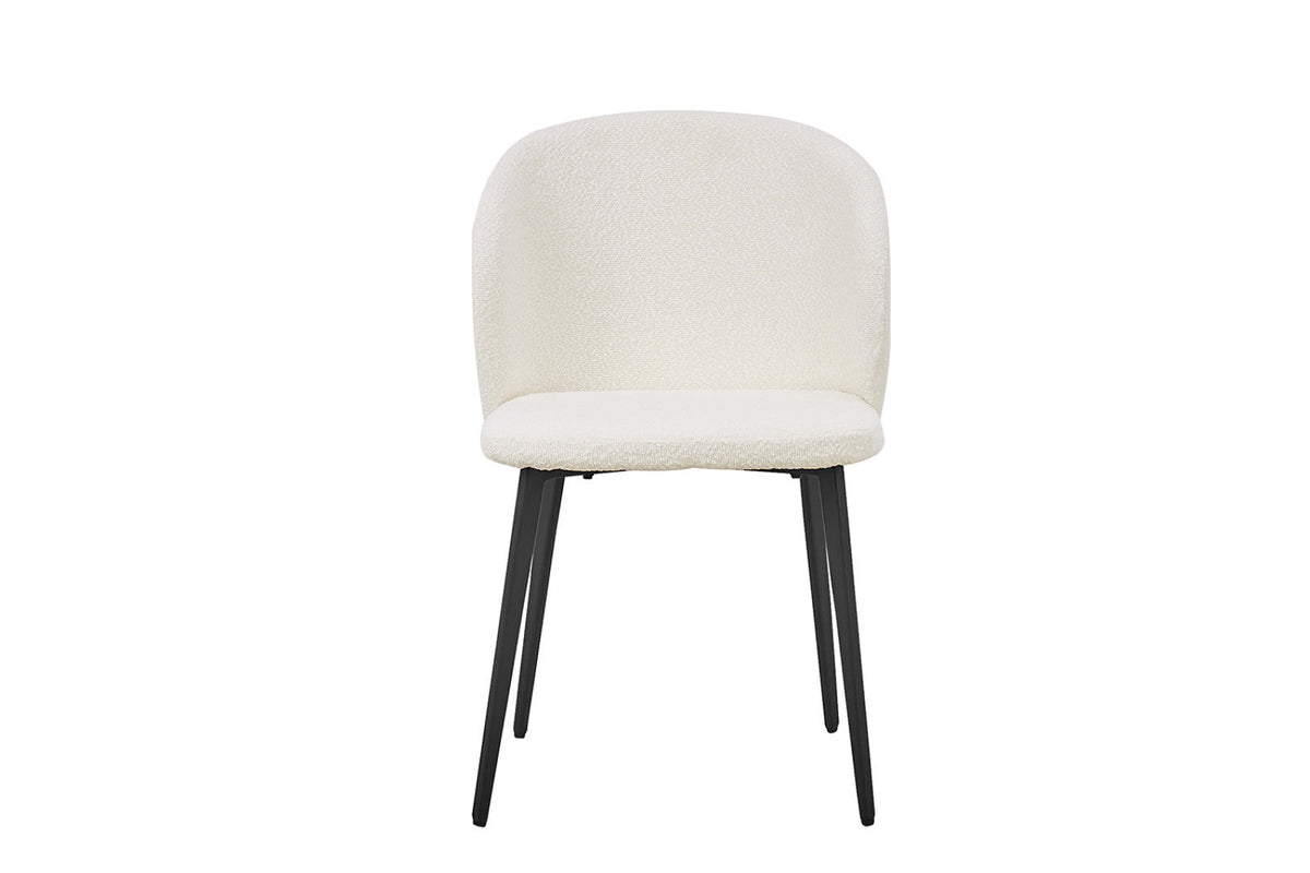 Chaise Toledo – Bouclé blanc – vue principale