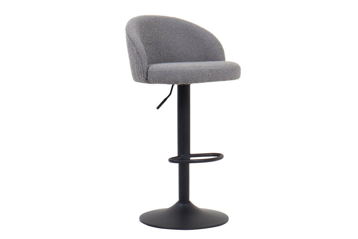 Tabouret de bar Arda – Gris clair – vue 4
