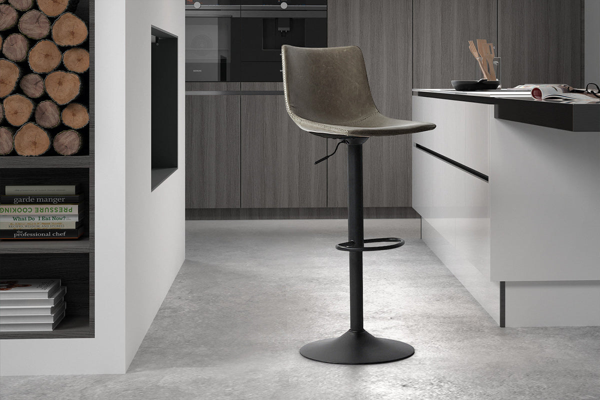 Tabouret de bar Trevi – Gris – vue 3