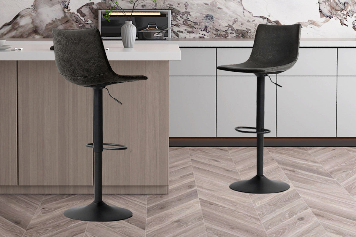 Tabouret de bar Trevi – Noir – vue 2