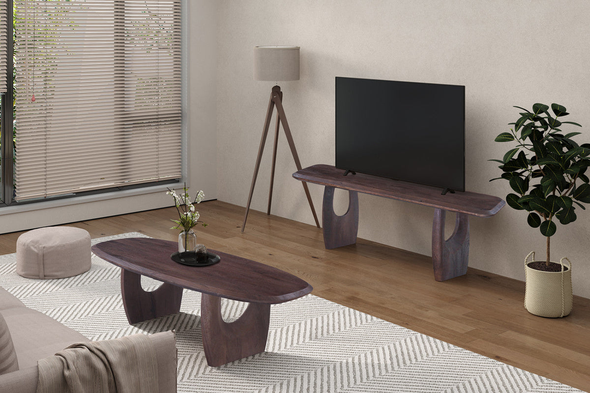 Meuble TV Braga – Brun foncé – vue 4