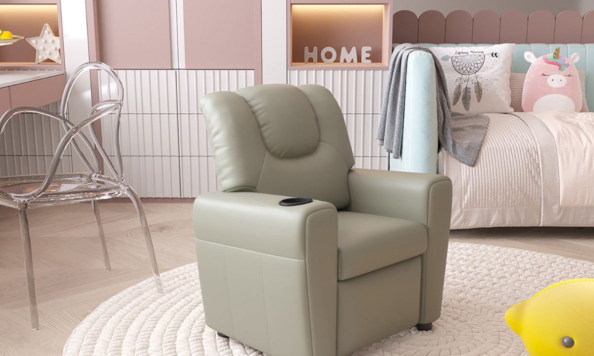Mini-fauteuil relax Renée – Gris – vue principale