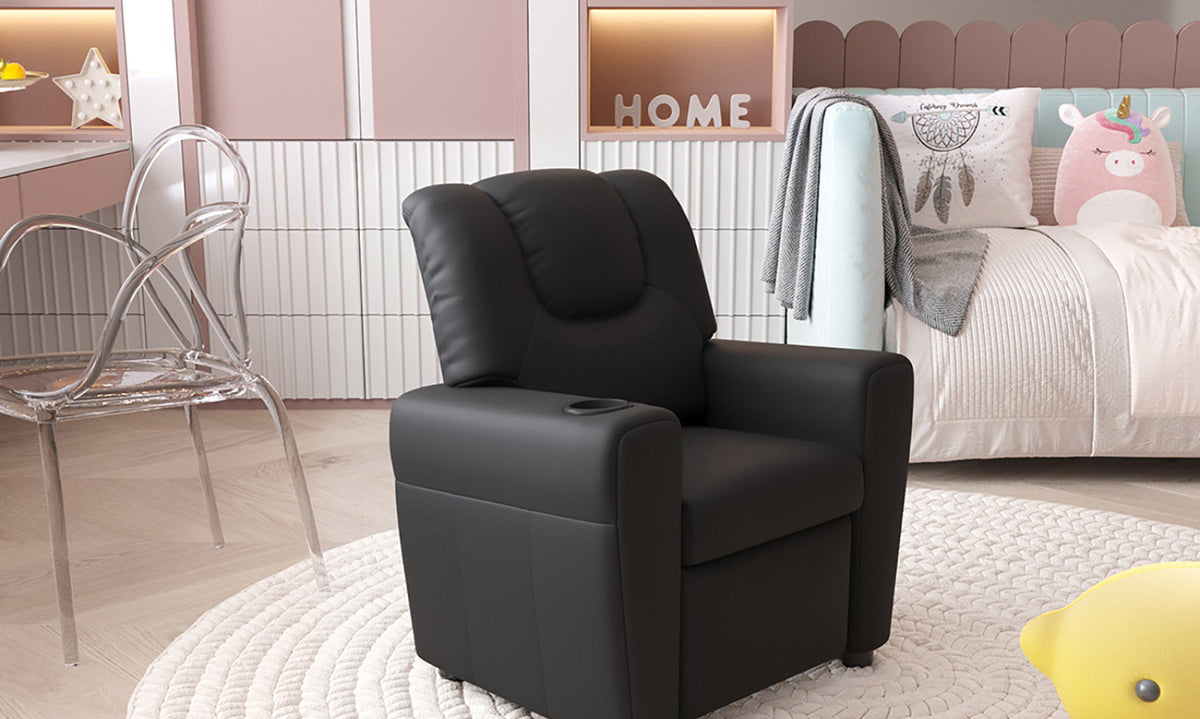 Mini-fauteuil relax Renée – Noir – vue 2