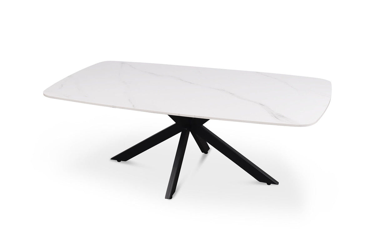 Table basse Apollo – Blanc, ovale 130 × 70 cm – vue 4