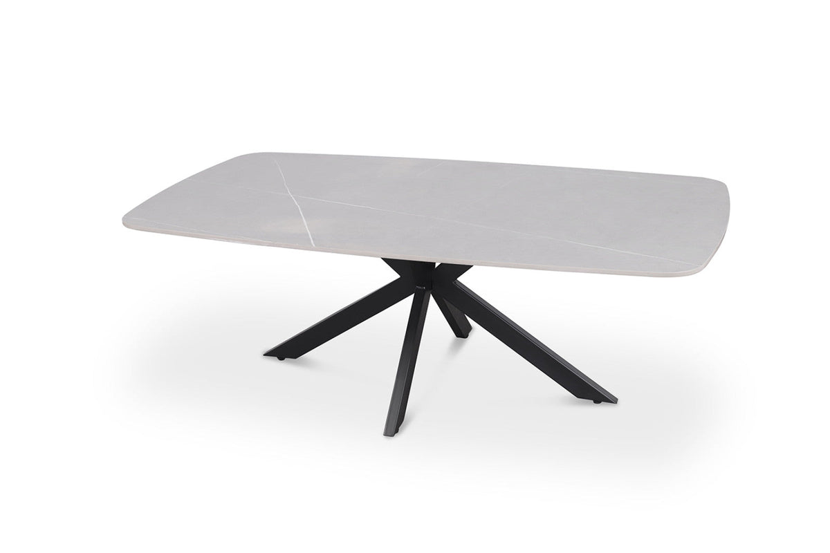 Table basse Apollo – Gris, ovale 130 × 70 cm – vue 4