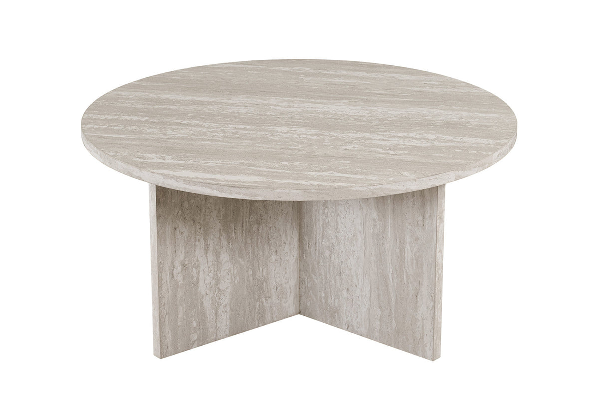 Table basse Drasir – Travertin gris – vue 4