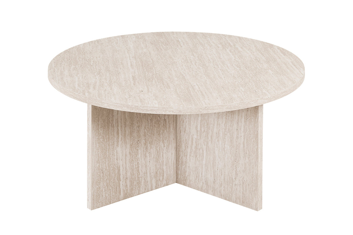 Table basse Drasir – Travertin beige – vue 4
