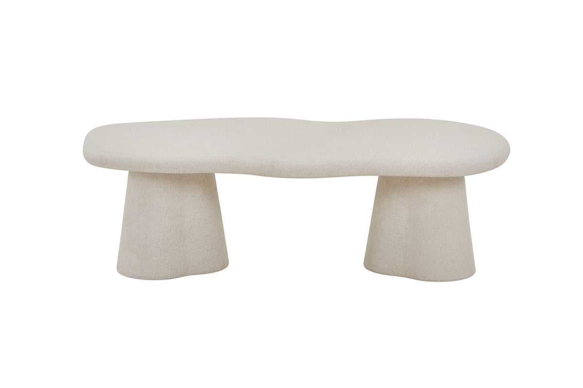 Table basse Faro – organique ciment – 130 cm