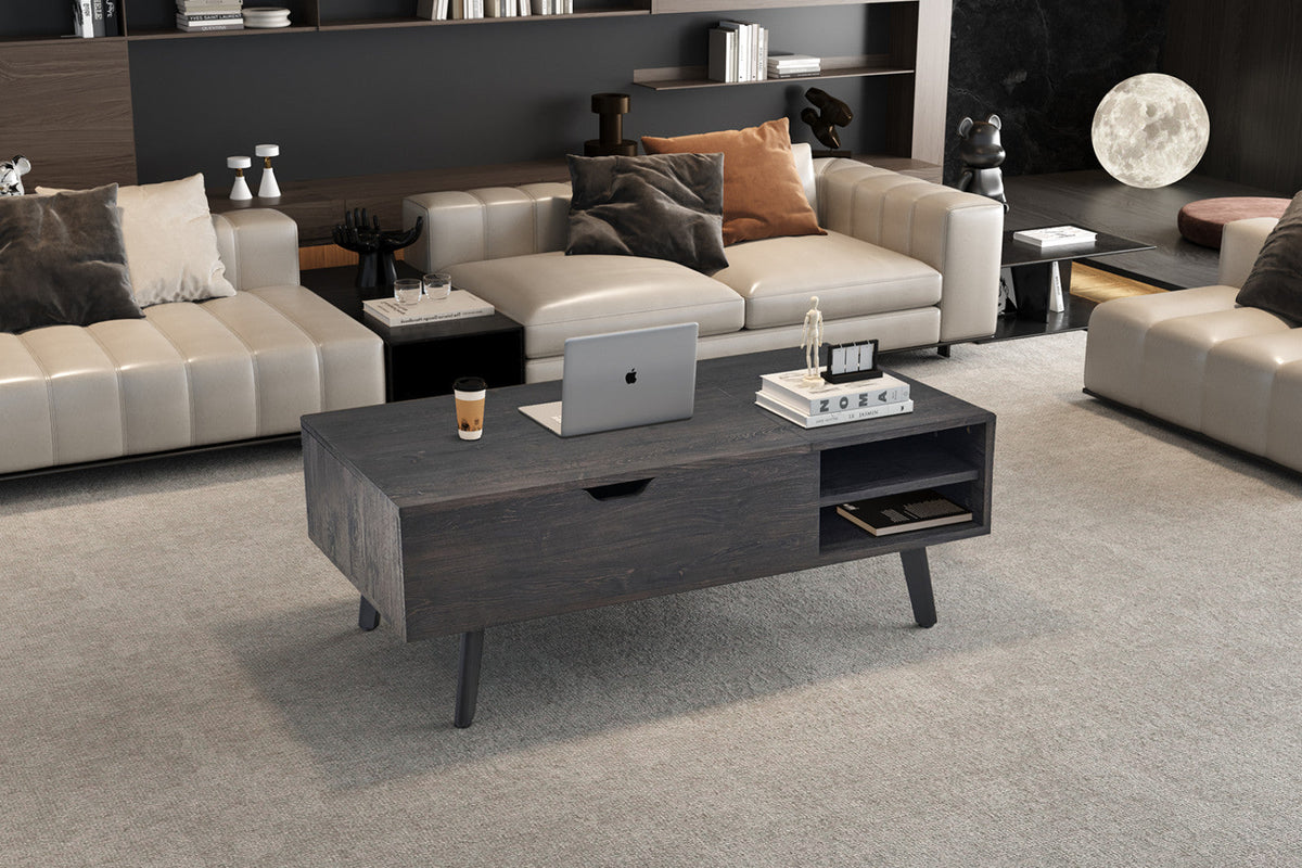Table basse Justine – Brun foncé – vue 5