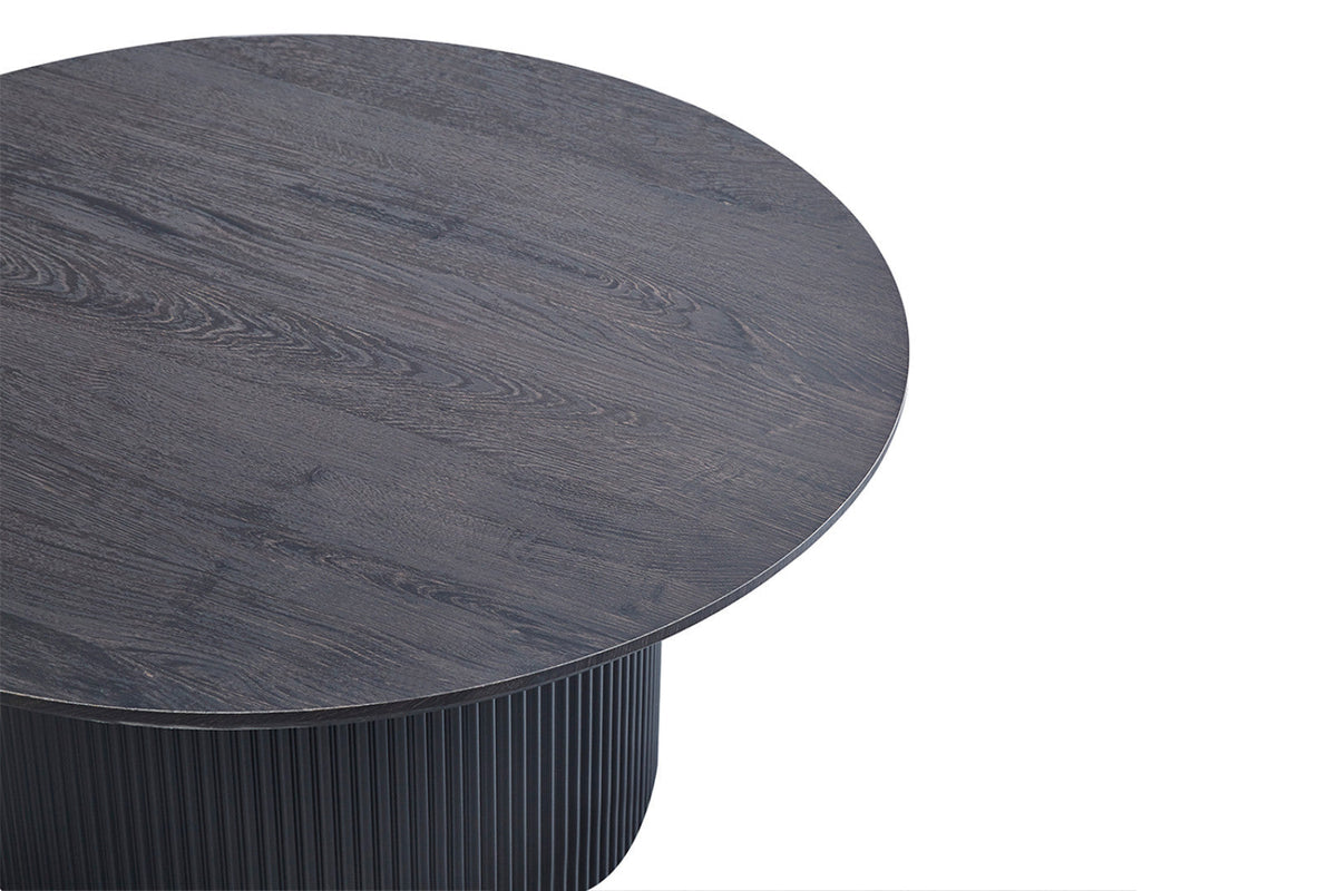 Table basse Lagos – Brun foncé, ronde Ø 80 cm – vue 4