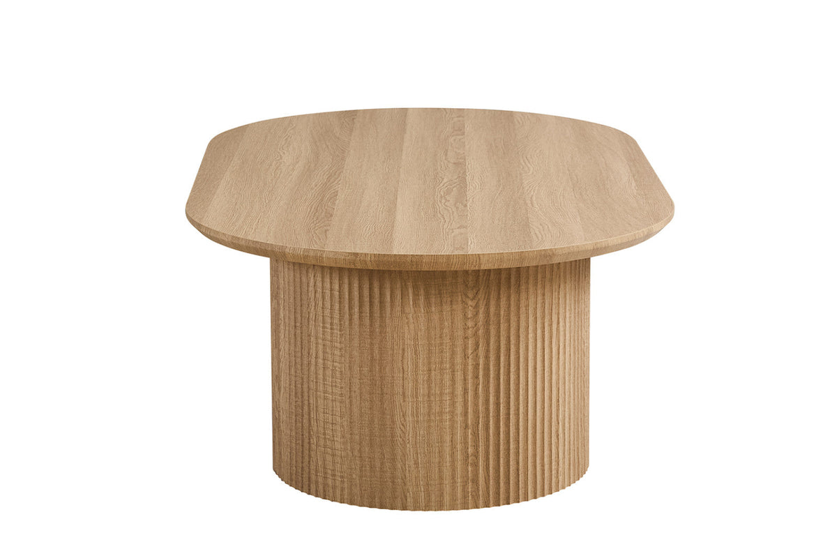 Table basse Lagos – Chêne naturel, ovale 120 × 70 cm – vue 4