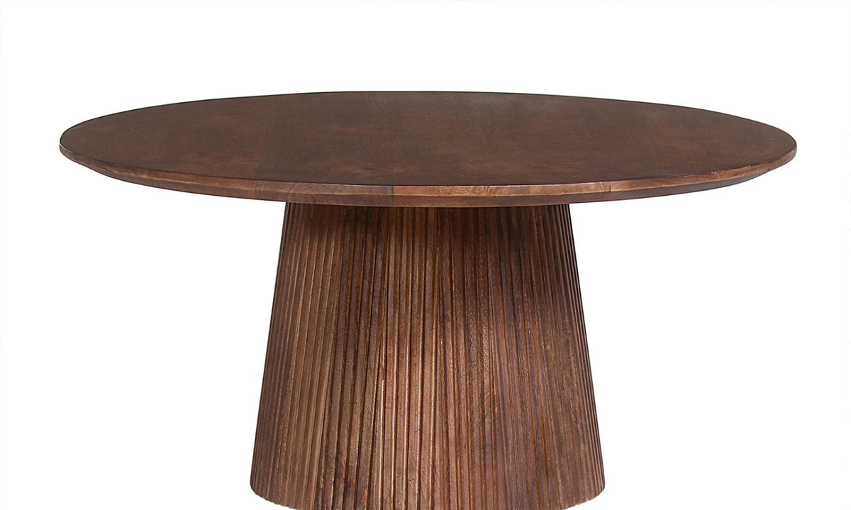 Table basse Miguel – Brun clair, ronde Ø 80 cm – vue principale