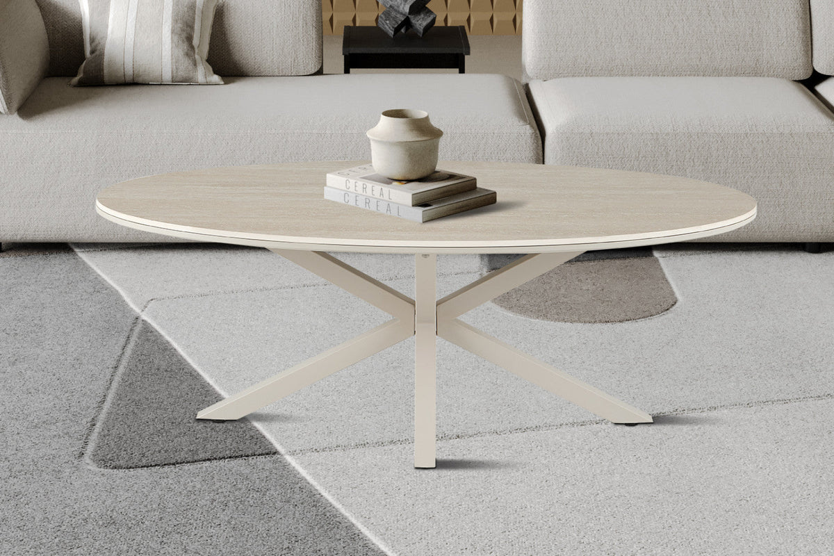 Table basse Noa – Ovale 130 × 70 cm – vue 2