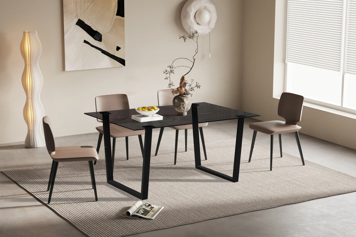 Table Boaz – rectangulaire verre – 150 cm