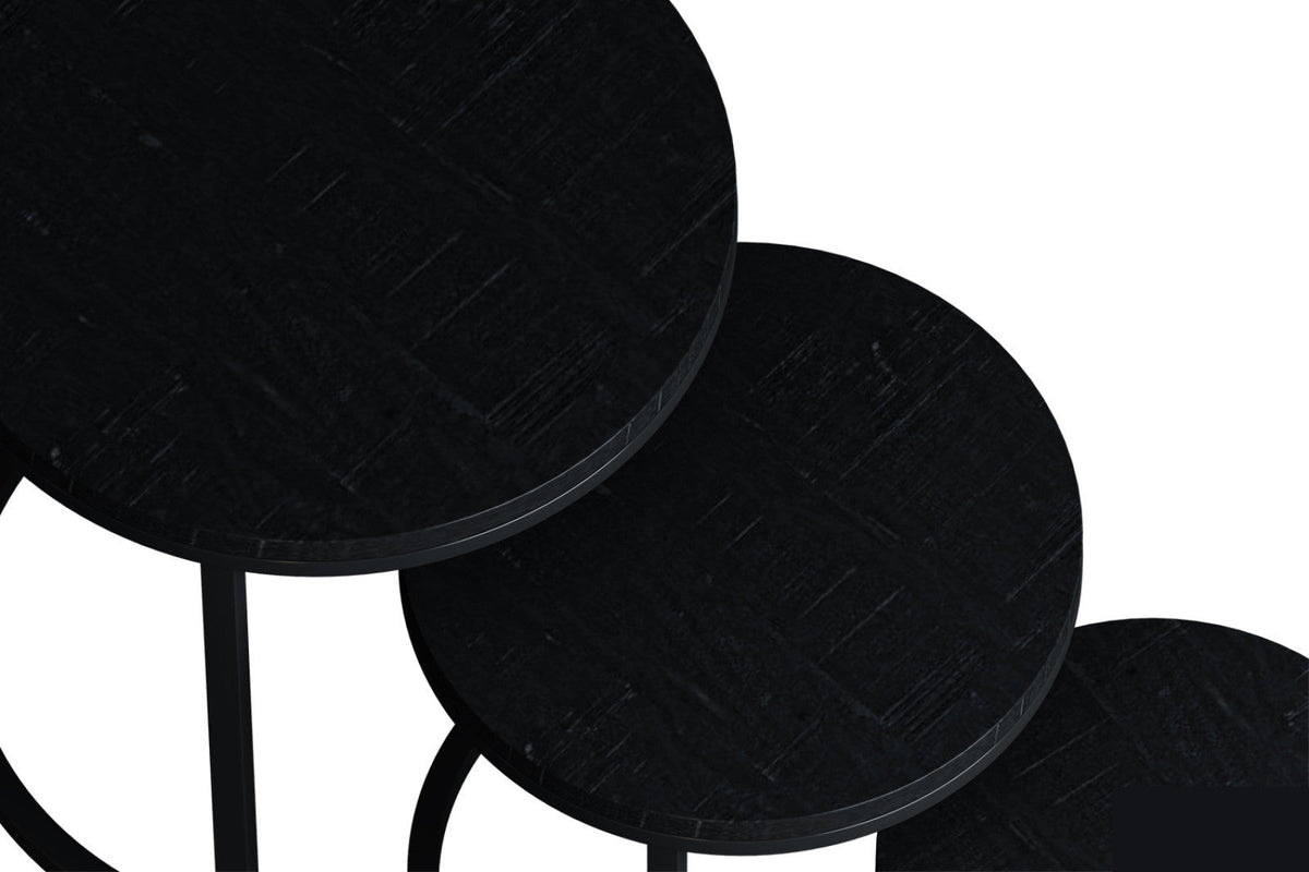 Table d’appoint Plano – Noir – vue 3