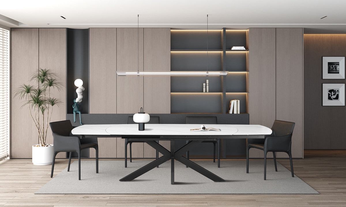 Table extensible Ares – Blanc – vue 4