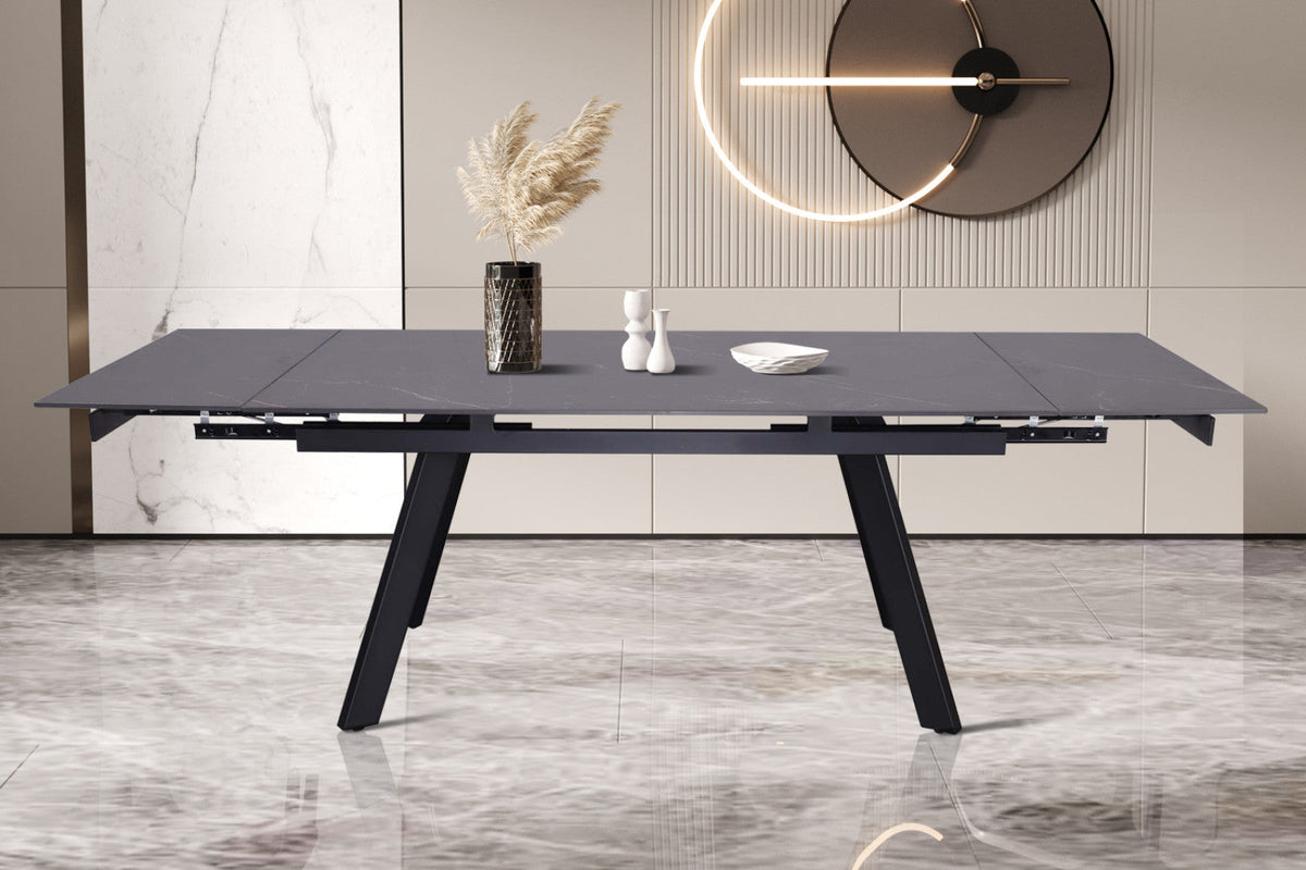 Table extensible Hera – Noir – vue 4