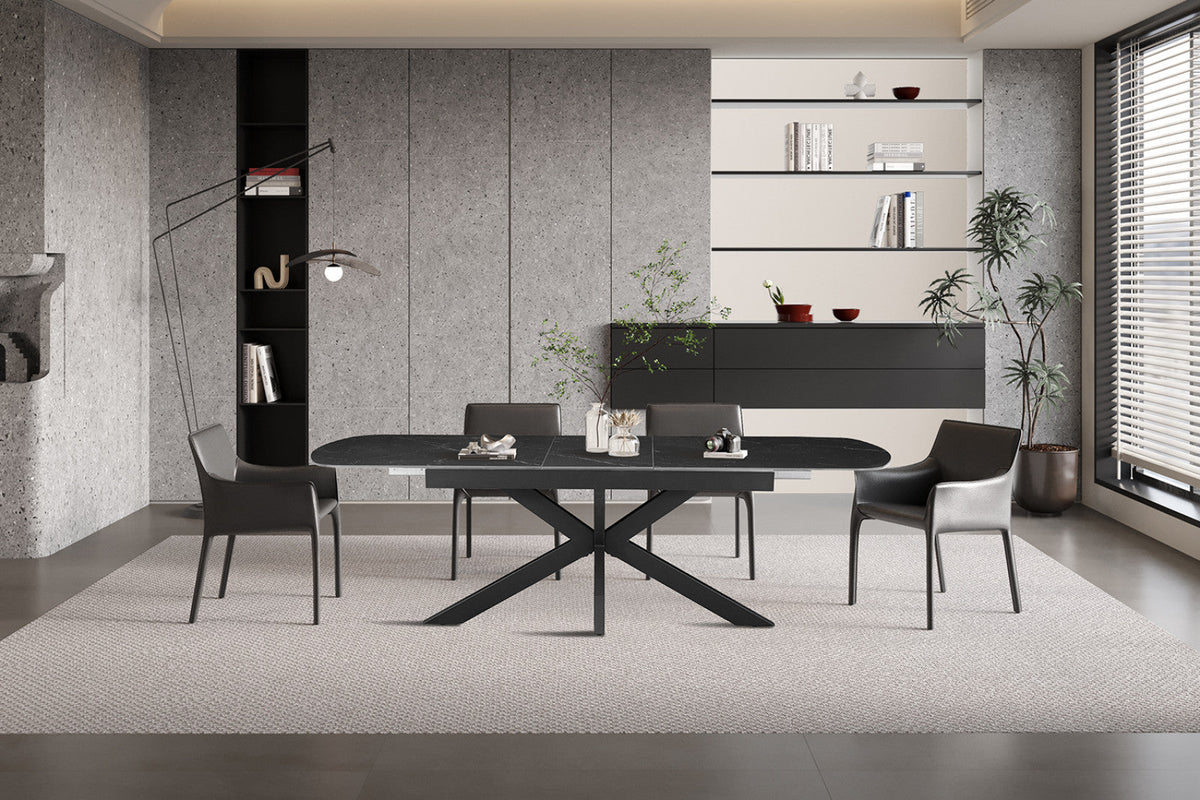 Table extensible Hestia – Noir – vue 3