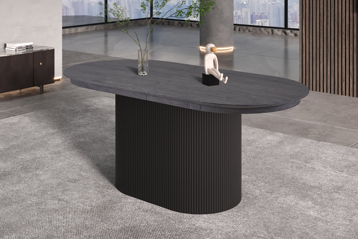 Table extensible Lagos – Brun foncé – vue 5
