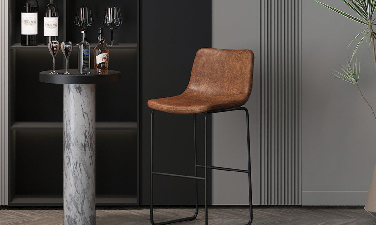 Tabouret de bar Mancia – ote topper 02 cognac