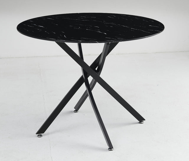 Table à manger Olivia ronde pied chrome - 801
