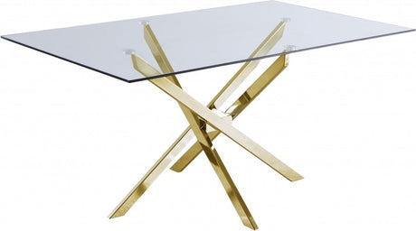 Table à manger Olivia pied chrome 150cm - 8017