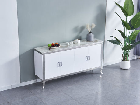 Buffet Baroque pied doré 170cm - B18
