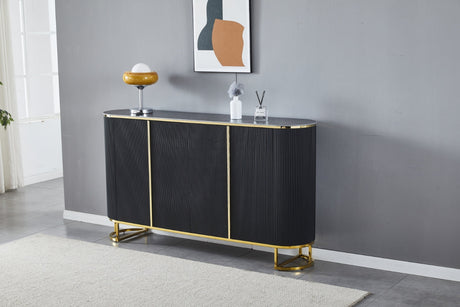 Buffet Esmée céramique pied doré 180cm - B21R