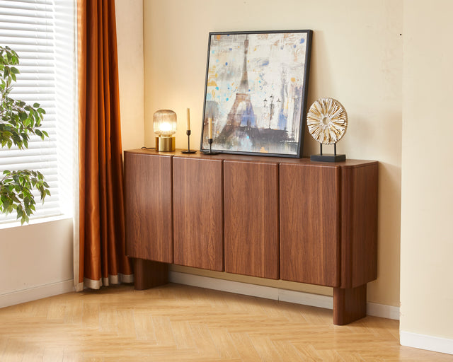 Buffet Ambre MDF noyer 180cm - B39Z