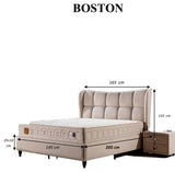 Lit coffre BOSTON - Dimensions 140x190