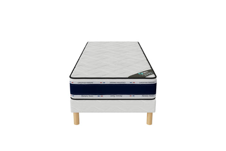 Ensemble BLUE MEMORY Sommier + Matelas Hauteur 22cm