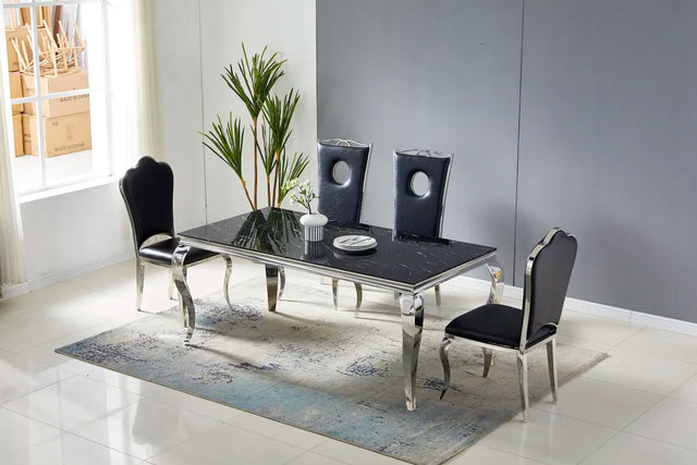 Table à manger Baroque chrome - TB74