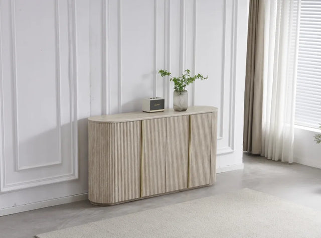 Buffet Calypso céramique travertin 180cm - B23
